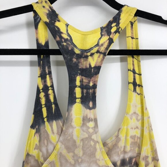 Raquel Allegra Tie Die Deep Scoop Neck Racerback  Tank Dress 2 - Picture 10 of 16